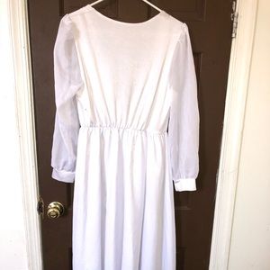 White maternity dress